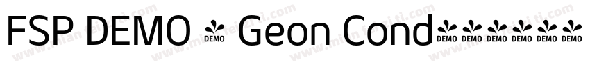 FSP DEMO - Geon Cond字体转换